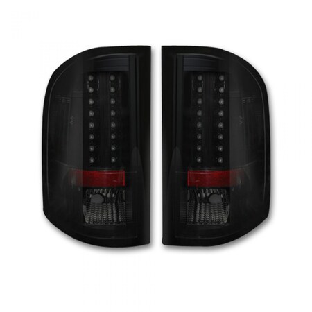 Recon 07-13 SILVERADO/SIERRA SINGLE WHEEL DUALLY LED TAILLIGHTS SMOKE LENS D 264175BK